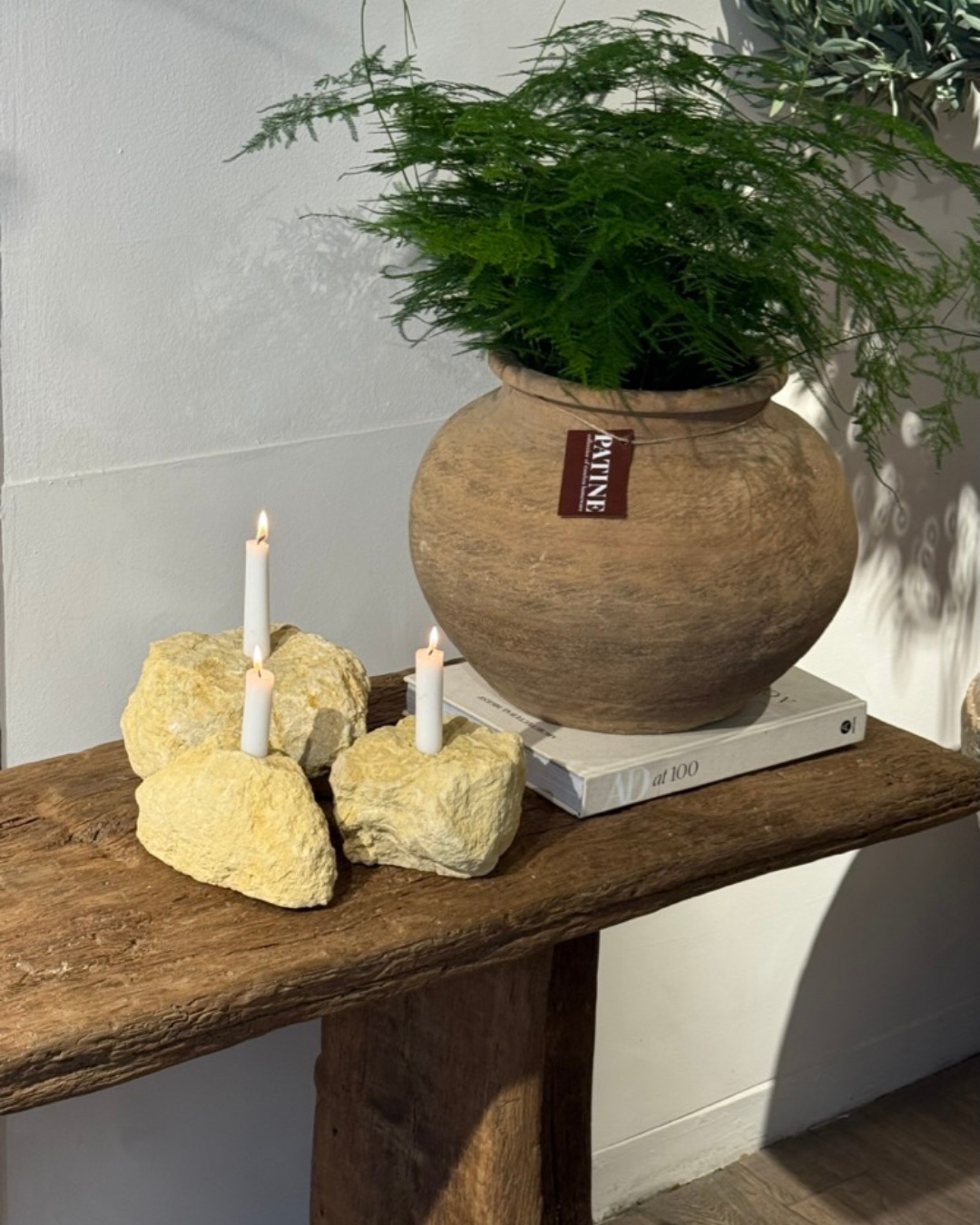 Candle Holders - Dutch Lime Stone